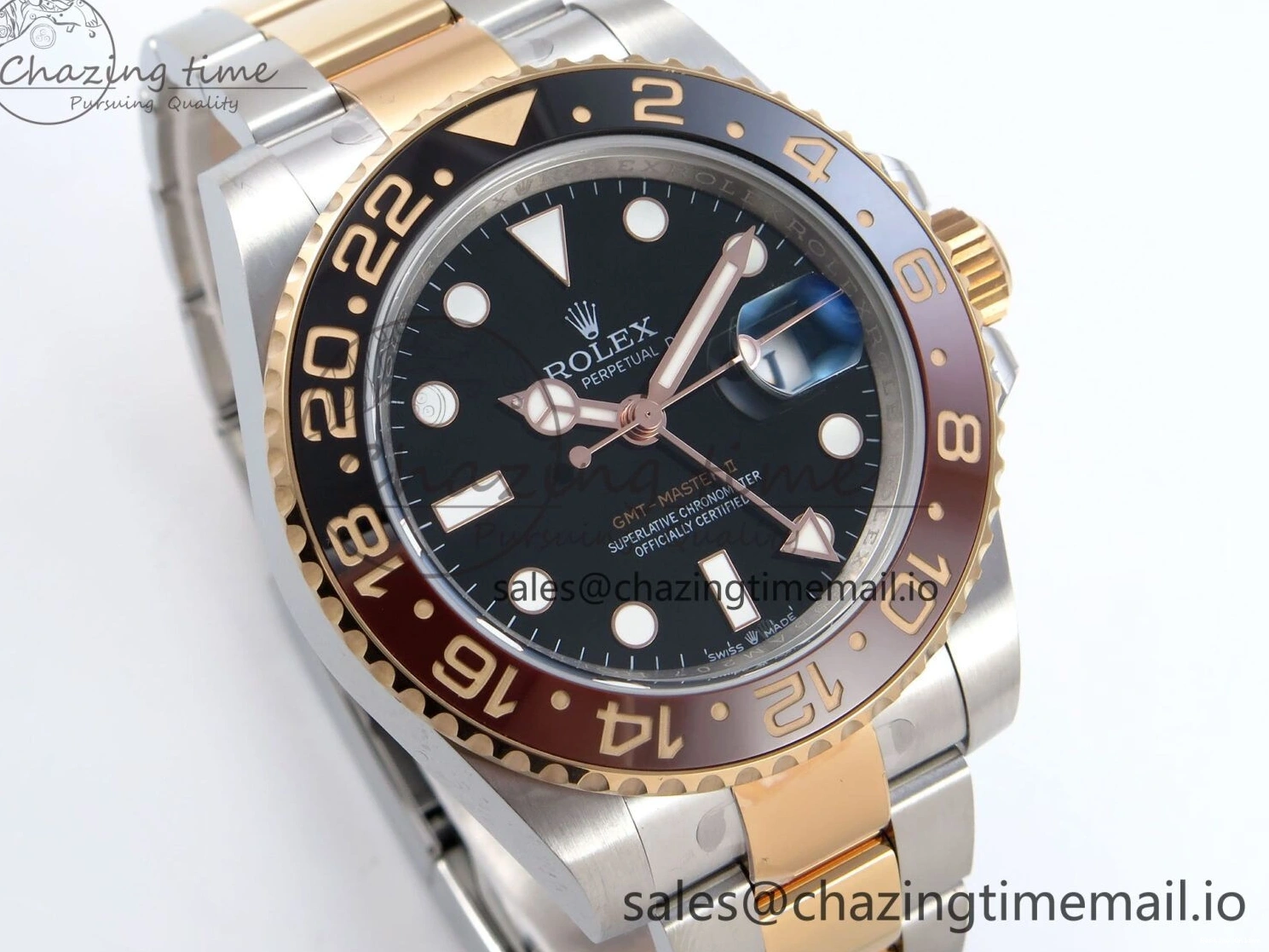 0410 StreetReady GMT-Master II 126711 CHNR Black Brown Ceramic 904L Steel EWE 1:1 Best Edition on Oyster Strap EWE3285 V 819